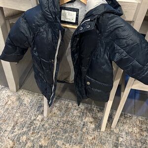 Zara Kids Dark Blue Puffer Coat